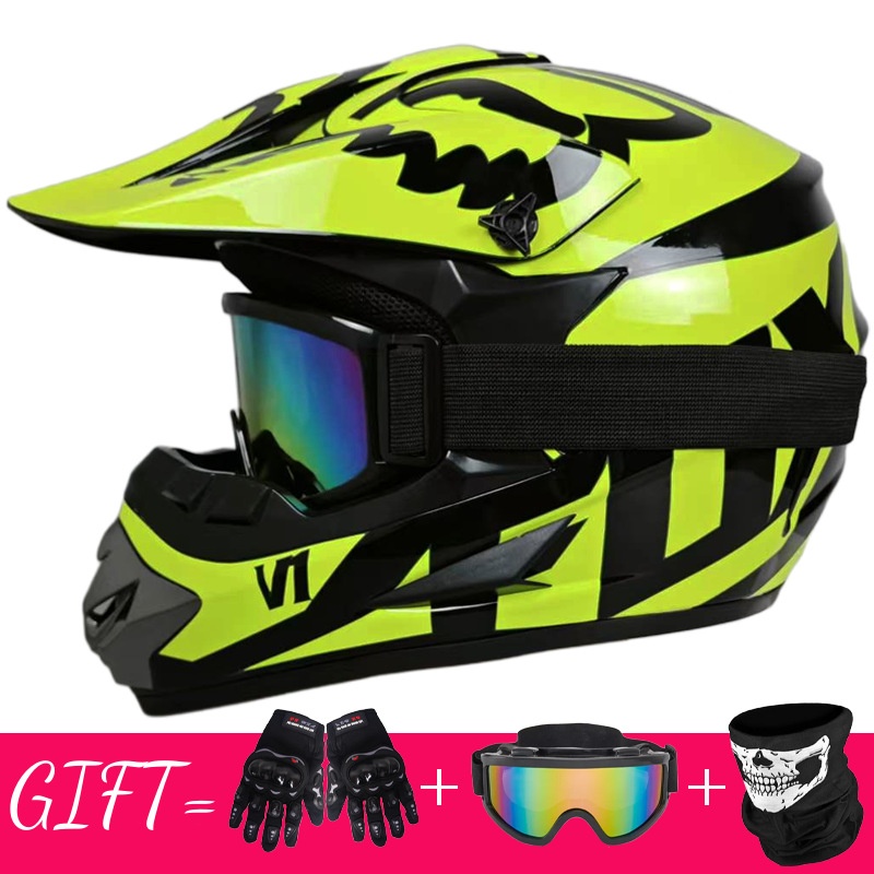 Yamamoto Off-Road Racing AM Mountain Bike Full-Coverage Off-Road Helmet