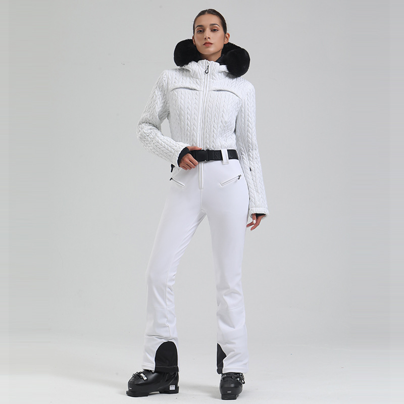 Waterproof Thermal And Windproof Sports Outdoor Women's One-piece Ski Suit