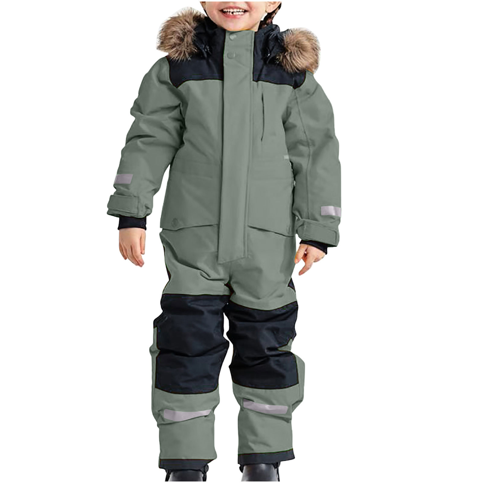 Luminous Ski Suit For Snowboarding And Skiing Windproof Waterproof And Insulated Jumpsuit