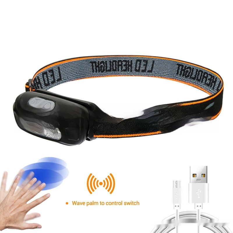 Charging Powerful Light Hand-Waving Waterproof Fishing Lamp Flashlight With Built-in Lithium Battery