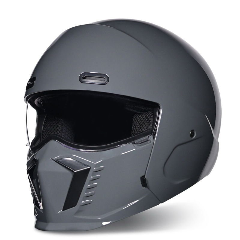 Retro Motorcycle Cruiser Lightweight Full-face Helmet