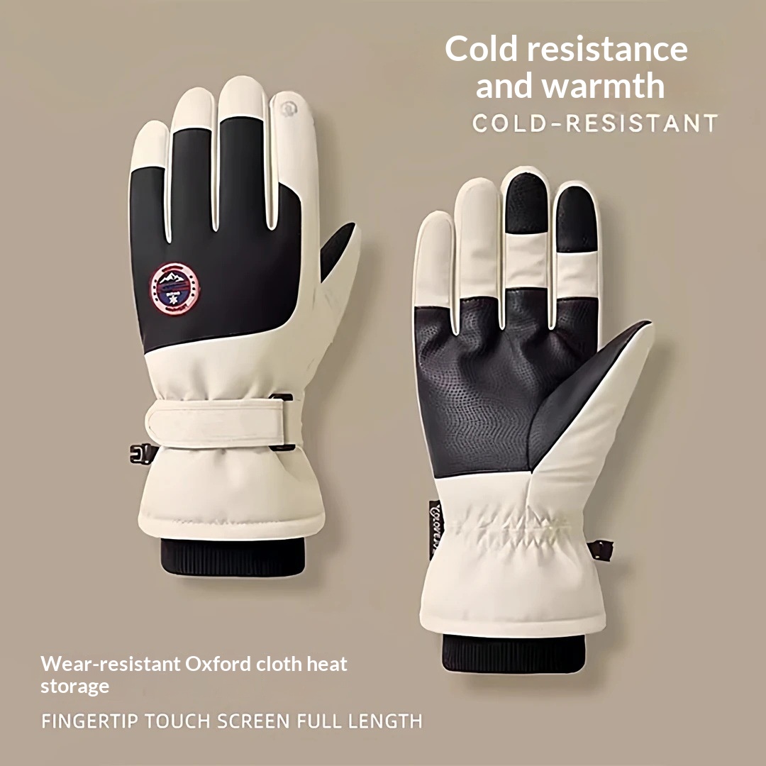 Winter Fleece-Lined Thermal Touchscreen Ski Gloves